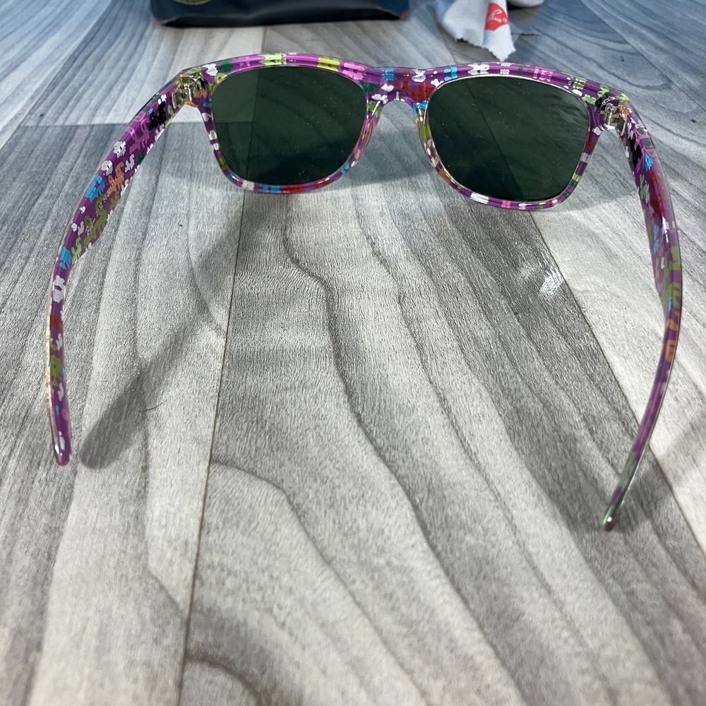 Ray-Ban New Wayfarer RB2132 Sunglasses Floral Frame Limited Edition 55 [] 21 145 - Picture 4 of 10